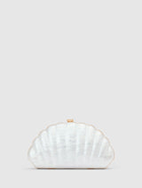Ingrid Pearl Shell Hardcase Clutch 0 Pearl Forever New