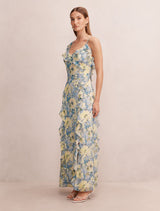 Lorenze Ruffle Maxi Dress