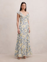 Lorenze Ruffle Maxi Dress Forever New