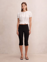 Delta Lace Pintuck Blouse Forever New