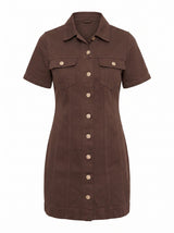 Sophia Mini Denim Shirt Dress Forever New