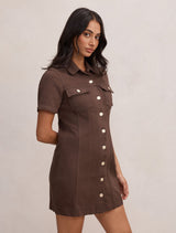 Sophia Mini Denim Shirt Dress Forever New