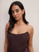 Isra Drape Strapless Mini Dress Forever New