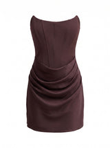 Isra Drape Strapless Mini Dress Forever New