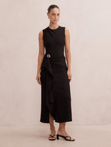 Rylie Petite Ruffle Maxi Dress