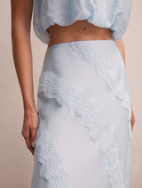 Maeve Lace Detail Skirt Forever New