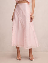 Maeve Lace Detail Skirt Primrose Pink Co-Ord Forever New