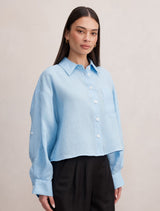 Bowie Cropped Shirt Forever New