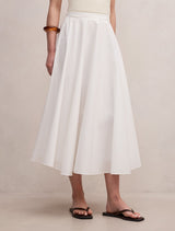 Charlotte Cotton Midi Skirt Forever New