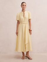 Alison Petite Flutter Sleeve Midi Dress Forever New