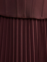 August Pleated Corset Midi Dress Forever New
