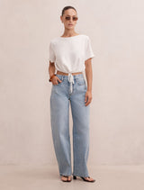 Rosie Petite Bubble Linen Top