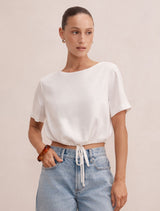Rosie Petite Bubble Linen Top