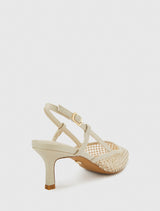 Diana Diamante Mesh Slingback Heel Forever New