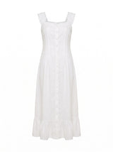Adriana Pintuck Linen Midi Dress Forever New