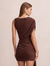 Rosalie Jersey Tie Mini Dress Forever New