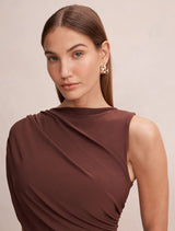 Rosalie Jersey Tie Mini Dress Forever New