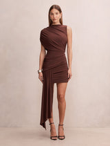 Rosalie Jersey Tie Mini Dress Forever New