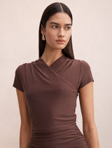 Juliette Cross Over Mini Dress Forever New