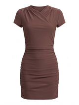 Juliette Cross Over Mini Dress Forever New