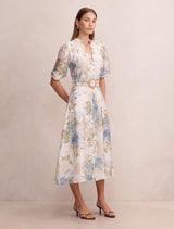 Irena Printed Midi Dress Forever New