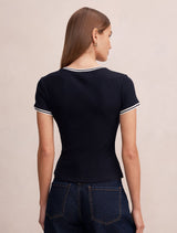 Rosie Tipped Trim Short Sleeve T-Shirt