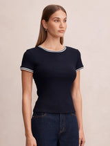 Rosie Tipped Trim Short Sleeve T-Shirt