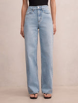 Emma Mid-Rise Barrel Jeans Light Wash Forever New