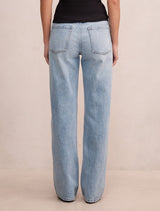 Nicki Mid-Rise Straight Jeans