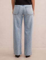 Nicki Petite Mid-Rise Straight Jeans Forever New