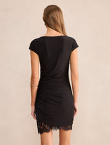 Eloise Short Sleeve Lace Mini Dress Forever New