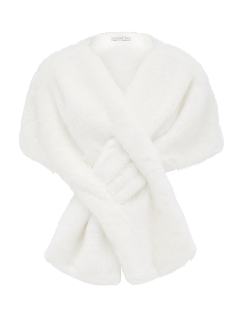 Sophia Faux Fur Wrap Forever New