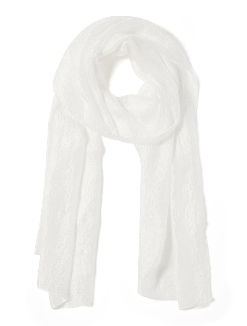 Harper Metallic Scarf 0 Pearl Forever New