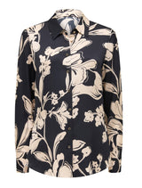 Lila Longline Printed Satin Shirt Forever New