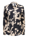 Lila Longline Printed Satin Shirt