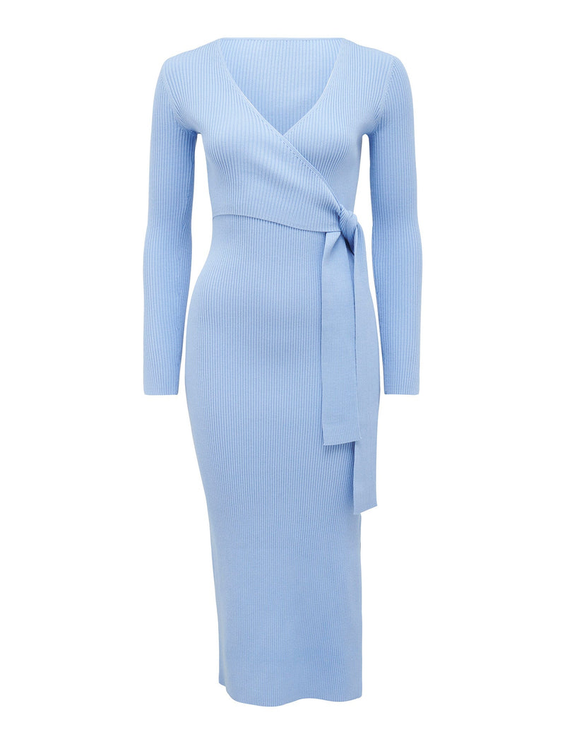 Rosie Tie Front Knit Dress Forever New