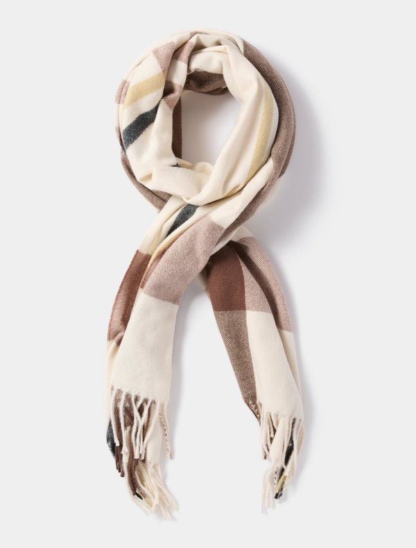 Ada Check Scarf 0 Brown Check Forever New