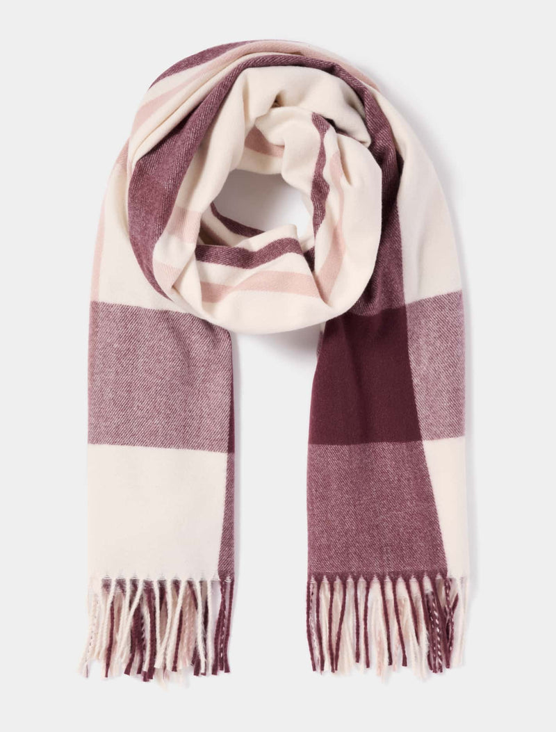 Ada Check Scarf 0 Berry Check Forever New