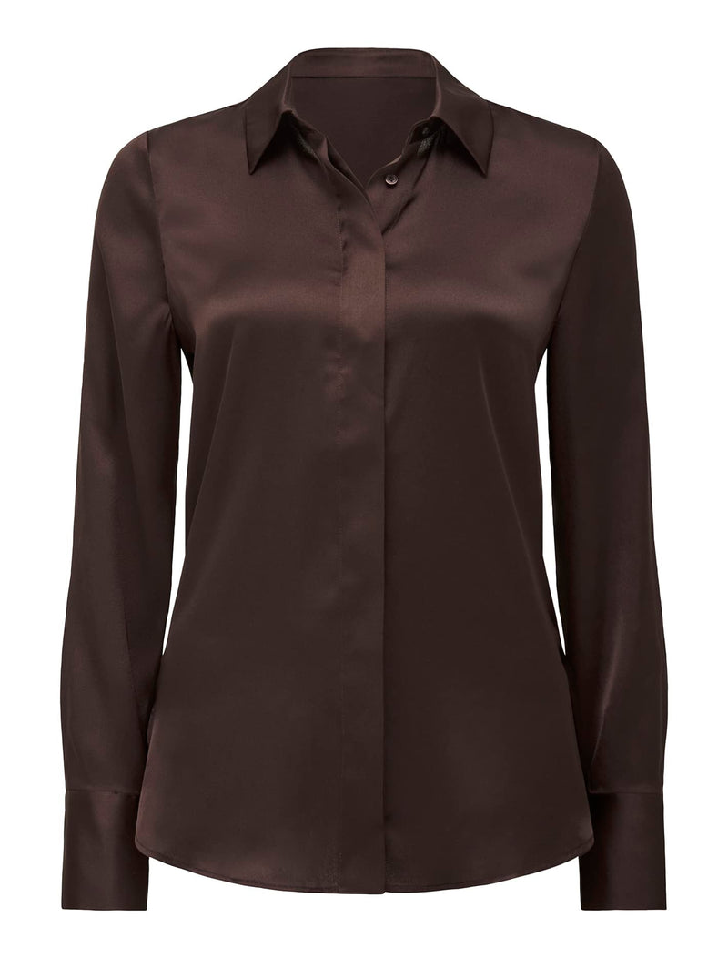 Celia Satin Shirt Forever New