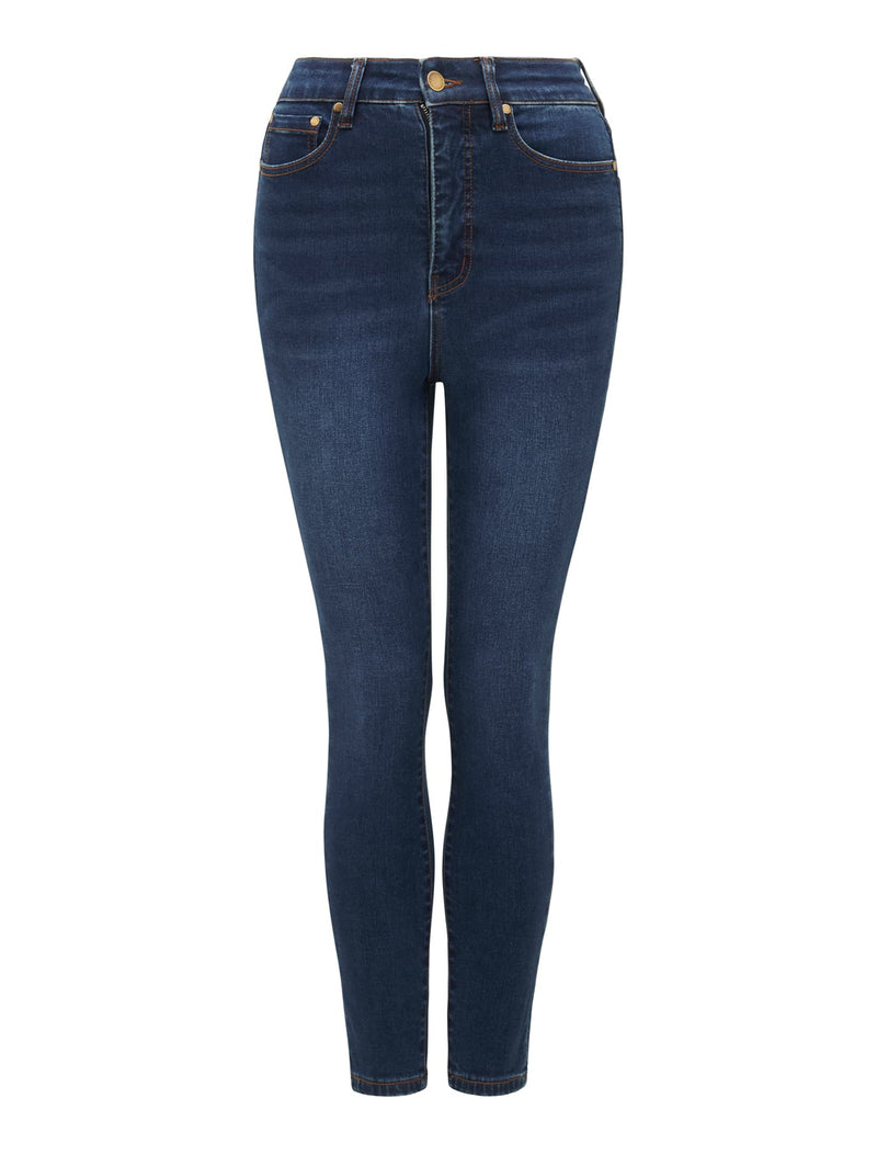 Mila Cropped High-Rise Skinny Jeans Forever New