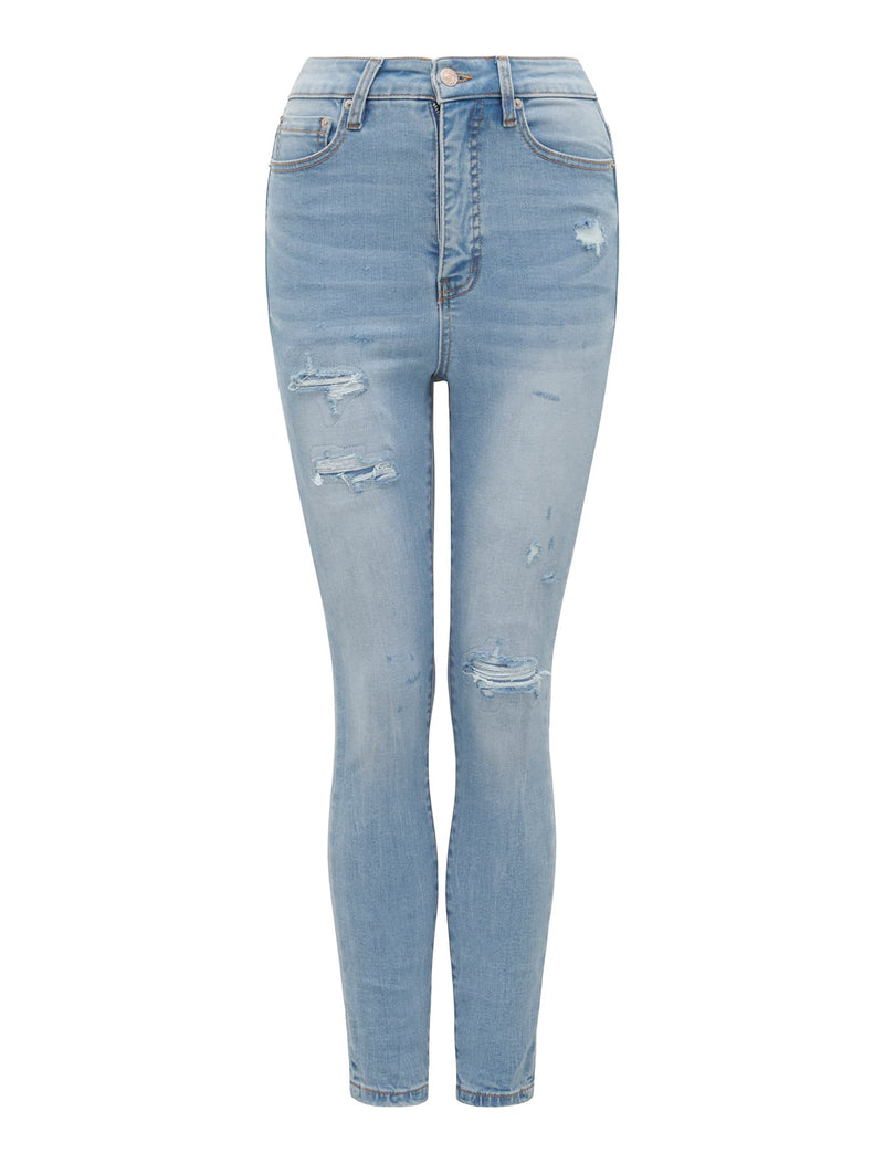 Mila Cropped High-Rise Skinny Jeans Forever New