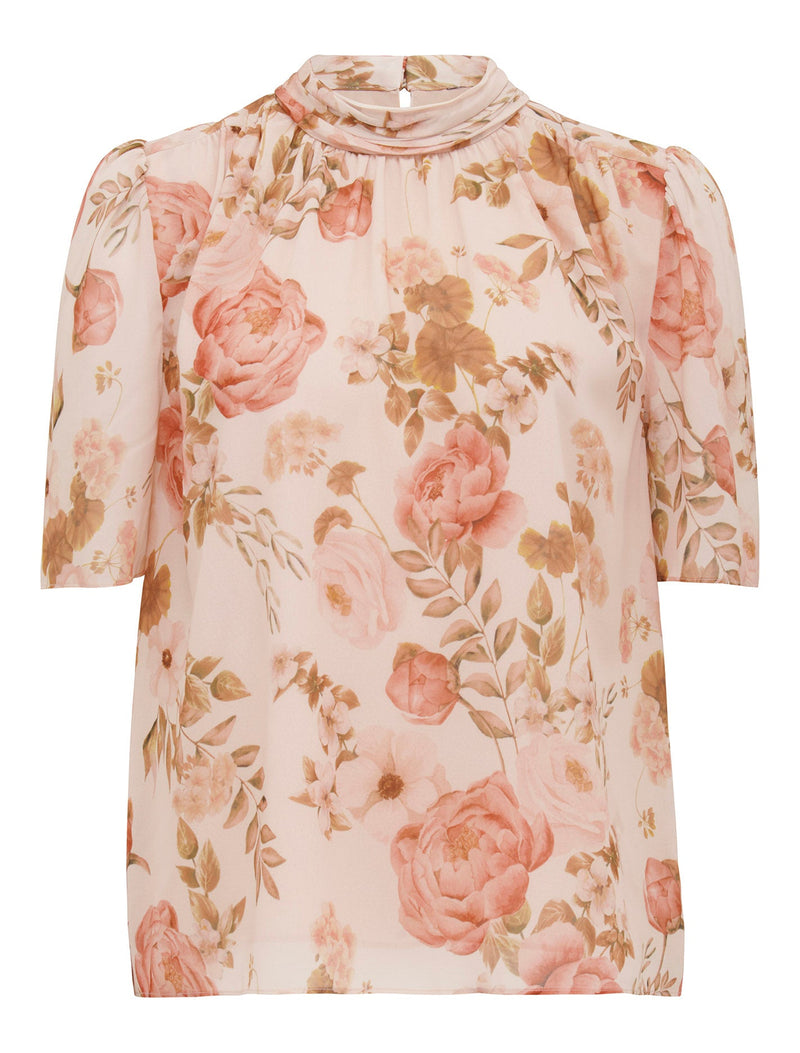 Corella Cowl High Neck Blouse Forever New