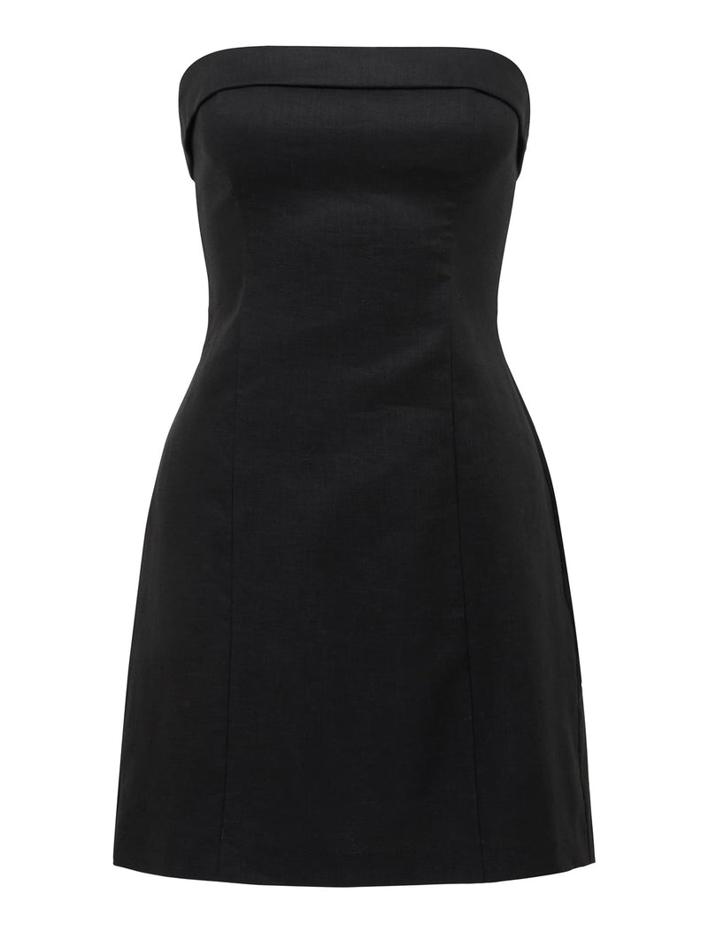 Sadie Strapless Linen Mini Dress Forever New