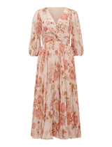 Viviana Twist Front Pleated Midi Dress Forever New