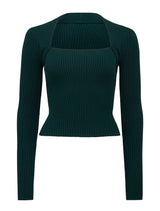 Jasmine Square Neck Knit Top Forever New
