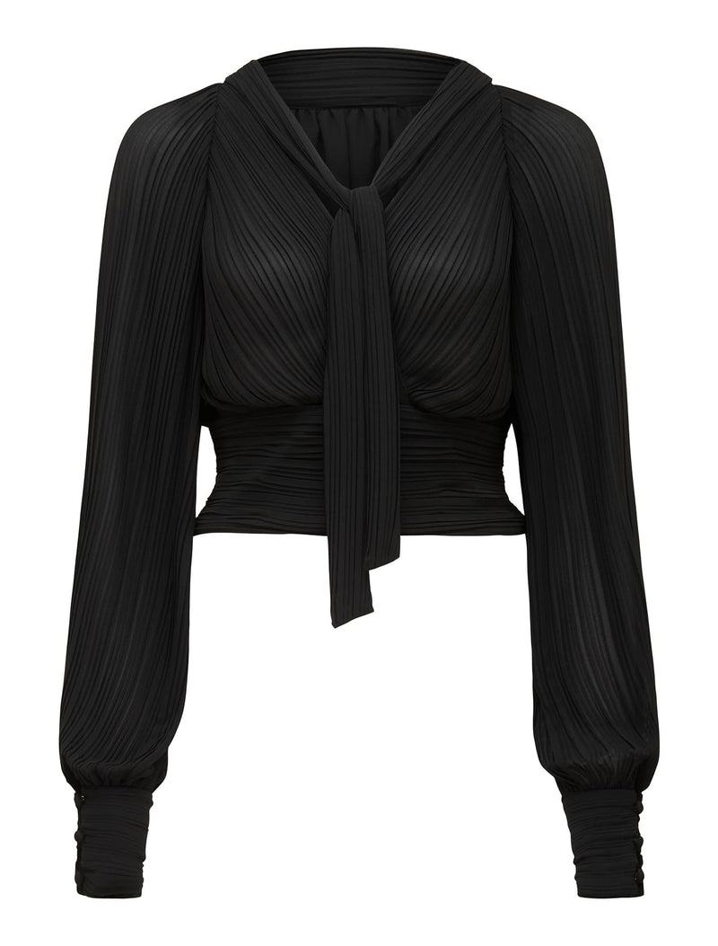 Robin Pleated Raglan Blouse Forever New