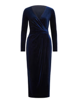 Julianne Wrap Velvet Midi Dress Forever New