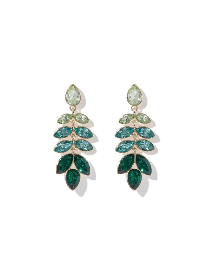 Peyton Petal Glass Drop Earrings Forever New