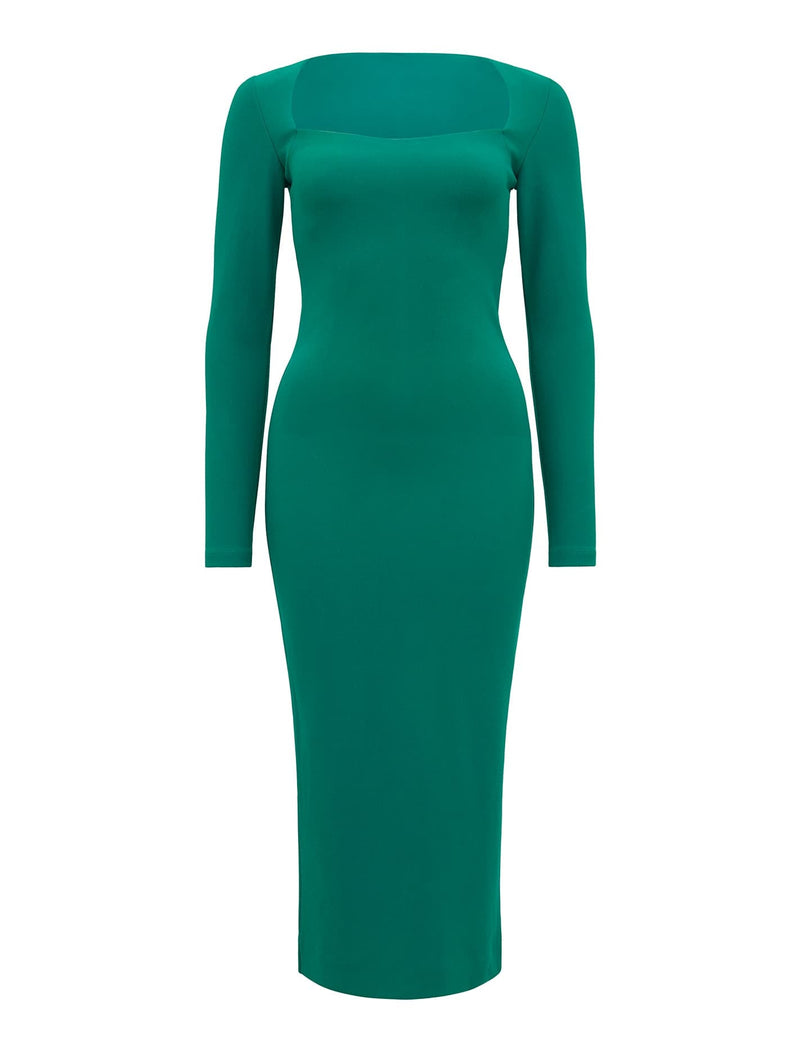 Sandra Square Neck Bodycon Midi Dress Forever New