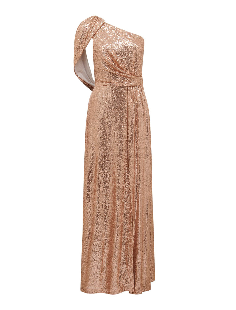 Liberty Wrap Cape Sequin Dress Forever New